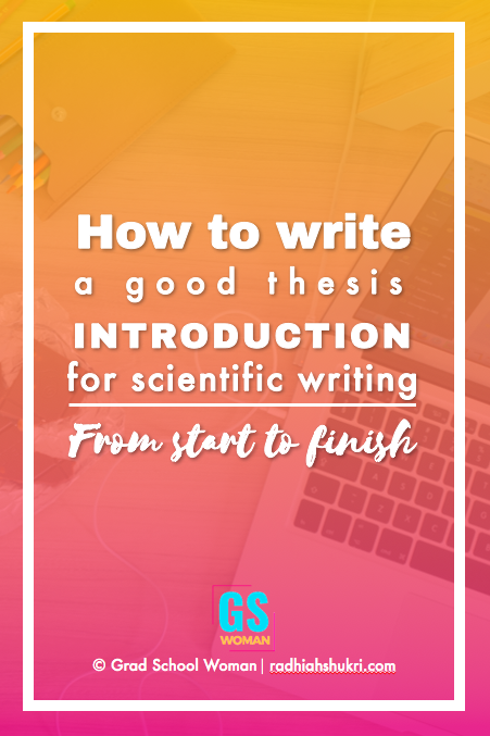 how to write a good thesis introduction